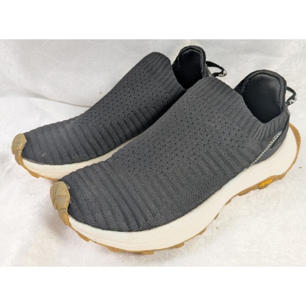 Merrell Embark Moc Women's 7.5 Black Slip On Knit Vibram FloatPro J067068